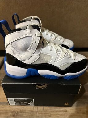Jordan Kids White Black Royal Blue Sneakers- Brand New never worn.